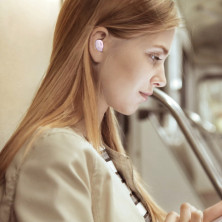 Беспроводные Bluetooth наушники Baseus Encok TWS WM01 Фиолетовый