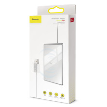 Беспроводное зарядное устройство Baseus Card Ultra-thin с технологией Qi 15W MAX Белый