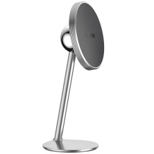 Автотримач для телефону магнітний Baseus Little Sun Magnetic на торпедо Сріблястий
