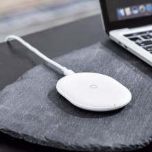 Беспроводное зарядное устройство Baseus Cobble с технологией Qi 15W MAX Белый