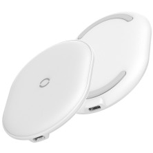 Беспроводное зарядное устройство Baseus Cobble с технологией Qi 15W MAX Белый