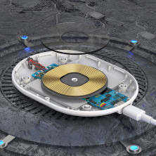Беспроводное зарядное устройство Baseus Cobble с технологией Qi 15W MAX Белый
