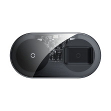 Беспроводное зарядное устройство Baseus Simple 2in1 For Phone+Pods Pro с технологией Qi 15W 2A Прозрачный