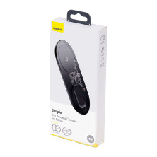 Беспроводное зарядное устройство Baseus Simple 2in1 For Phone+Pods Pro с технологией Qi 15W 2A Прозрачный