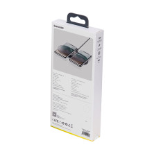 Беспроводное зарядное устройство Baseus Simple 2in1 For Phone+Pods Pro с технологией Qi 15W 2A Прозрачный