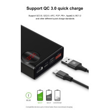 УМБ Baseus Mulight 20000mAh 18W з технологією QC3.0 + PD3.0 Чорний