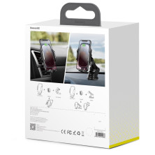 Беспроводное автомобильное зарядное устройство Baseus Light Electric Holder с технологией Qi 15W Черный