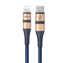 Кабель Baseus BMX Double-deck MFi certified Cable Type-C to Lightning PD 18W 2,4А 1,2m Синій