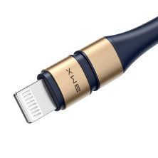 Кабель Baseus BMX Double-deck MFi certified Cable Type-C to Lightning PD 18W 2,4А 1,2m Синій