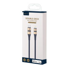 Кабель Baseus BMX Double-deck MFi certified Cable Type-C to Lightning PD 18W 2,4А 1,2m Синій