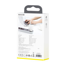 Сетевое зарядное устройство Baseus Mirror Travel Digital Display 30W 4USB 6A Белый