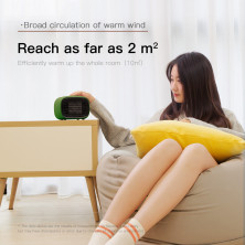 Тепловентилятор Baseus Warm Little White Fan Heater 500W Зелёный