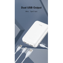 УМБ Baseus Mini JA 10000mAh 2.1А Белый