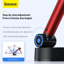 Автодержатель для телефона Baseus Simplism Gravity на торпедо Красный