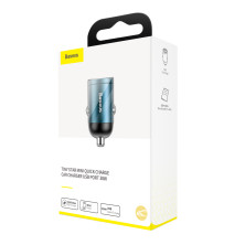 Автомобильное зарядное устройство Baseus Tiny Star Mini QC 3.0 30W USB 5A Голубой
