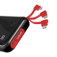 УМБ Baseus Mini S 10000mAh 15W 3A з технологією QC3.0 + PD3.0 і Type-C кабелем Чорний