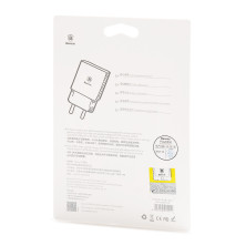 Сетевое зарядное устройство Baseus Letour Charger USB 2.1A 10.5W Белый