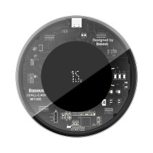 Беспроводное зарядное устройство Baseus Simple NEW Wireless Charger с технологией Qi 15W Прозрачный