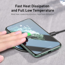 Беспроводное зарядное устройство Baseus Simple NEW Wireless Charger с технологией Qi 15W Прозрачный