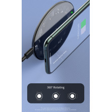 Беспроводное зарядное устройство Baseus Simple NEW Wireless Charger с технологией Qi 15W Прозрачный