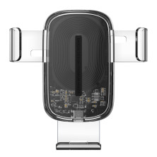 Беспроводное автомобильное зарядное устройство Baseus Explore 2in1 с технологией Qi 15W 2A Прозрачный