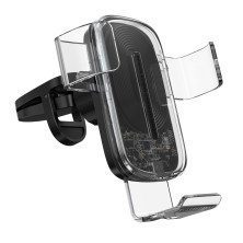 Беспроводное автомобильное зарядное устройство Baseus Explore 2in1 с технологией Qi 15W 2A Прозрачный
