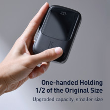 УМБ Baseus Q Pow 10000mAh 15W 3A с технологией QC3.0+PD3.0 и iP кабелем Черный