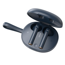 Бездротові Bluetooth навушники Baseus Encok TWS W05 з функцією бездротової зарядки Qi СинІй