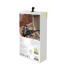 Автомобильное зарядное устройство Baseus Y-Type 2 USB 3.4A + 1 Прикуриватель 40W Черный