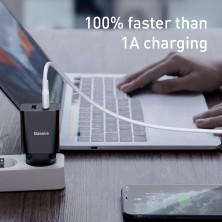 Сетевое зарядное устройство Baseus Speed Mini Dual U Charger 2USB 2.1A 10.5W Черный