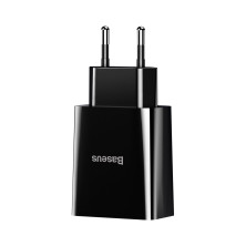 Сетевое зарядное устройство Baseus Speed Mini Dual U Charger 2USB 2.1A 10.5W Черный