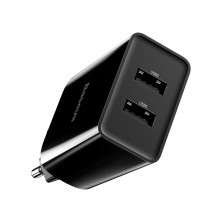 Сетевое зарядное устройство Baseus Speed Mini Dual U Charger 2USB 2.1A 10.5W Черный