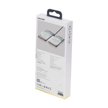 Беспроводное зарядное устройство Baseus Simple 2in1 For Phone+Pods Pro с технологией Qi 15W 2A Белый