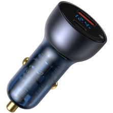 Автомобільний зарядний пристрій Baseus Particular Digital QC 4.0 + PD3.0 PPS 65W USB + Type-C 5A Чорний