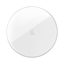 Беспроводное зарядное устройство Baseus Simple NEW Wireless Charger с технологией Qi 15W Белый