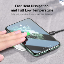 Беспроводное зарядное устройство Baseus Simple NEW Wireless Charger с технологией Qi 15W Белый