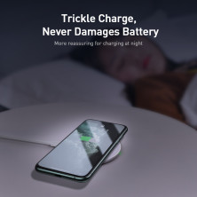 Беспроводное зарядное устройство Baseus Simple NEW Wireless Charger с технологией Qi 15W Белый