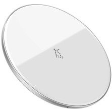 Бездротовий зарядний пристрій Baseus Simple NEW Wireless Charger з технологією Qi 15W Білий