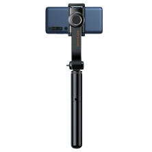 Селфи-монопод Baseus Lovely Uniaxial 3in1 с функцией штатива стабилизатором и пультом Bluetooth Черный