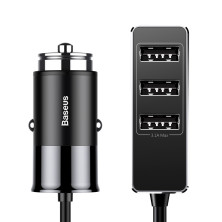 Автомобильное зарядное устройство Baseus Enjoy Together 4 USB 5.5A Черный