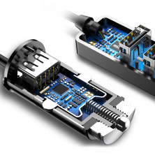 Автомобильное зарядное устройство Baseus Enjoy Together 4 USB 5.5A Черный