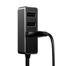 Автомобильное зарядное устройство Baseus Enjoy Together 4 USB 5.5A Черный