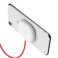 Бездротовий зарядний пристрій Baseus Suction Cup з технологією Qi 10W 2A MAX Білий