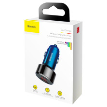 Автомобильное зарядное устройство Baseus Magic Series Dual Quick Charge Car Charger QC 4.0 45W USB + Type-C Синий