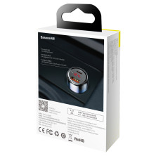 Автомобильное зарядное устройство Baseus Magic Series Dual Quick Charge Car Charger QC 4.0 45W USB + Type-C Синий