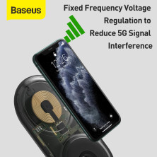 Беспроводное зарядное устройство Baseus Planet 2in1 с технологией Qi 10W MAX и адаптером 24W QC3.0 Черный