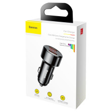 Автомобільний зарядний пристрій Baseus Magic Series Dual Quick Charge Car Charger 45W 2USB Чорний