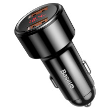 Автомобільний зарядний пристрій Baseus Magic Series Dual Quick Charge Car Charger 45W 2USB Чорний