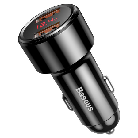 Автомобільний зарядний пристрій Baseus Magic Series Dual Quick Charge Car Charger 45W 2USB Чорний