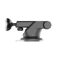 Автодержатель для телефона магнитный Baseus Solid Series Telescopic на торпедо Серебристый